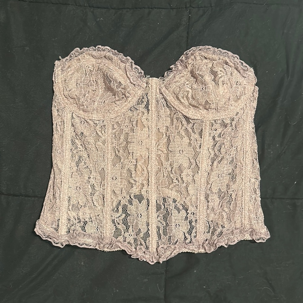Pale lavender corset